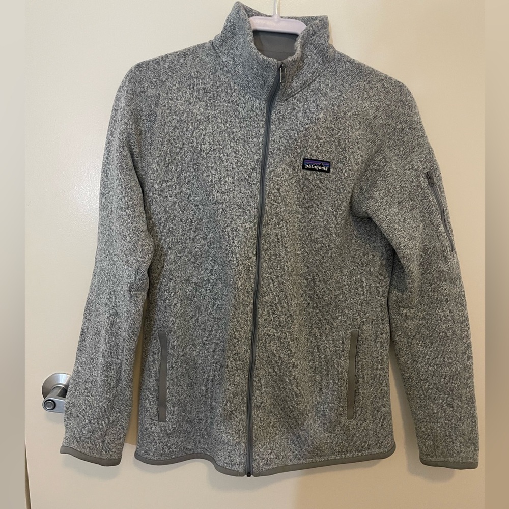 Patagonia Full Zip Better Sweater, Birch White, Size Large